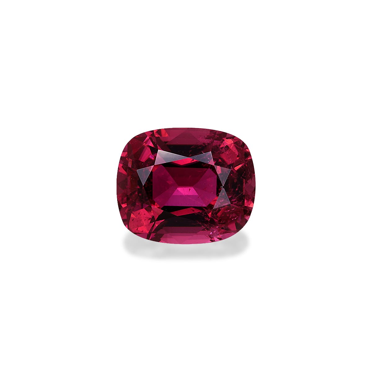 Pink Tourmaline Cushion Fine Step Cut Rosewood Pink