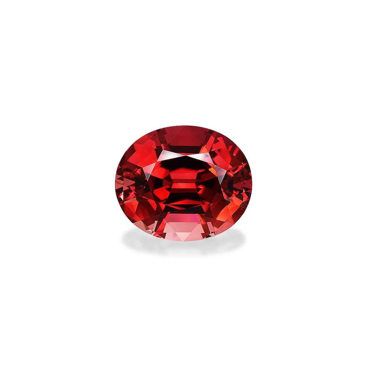 Orange Tourmaline Oval Fine Step Cut Orange