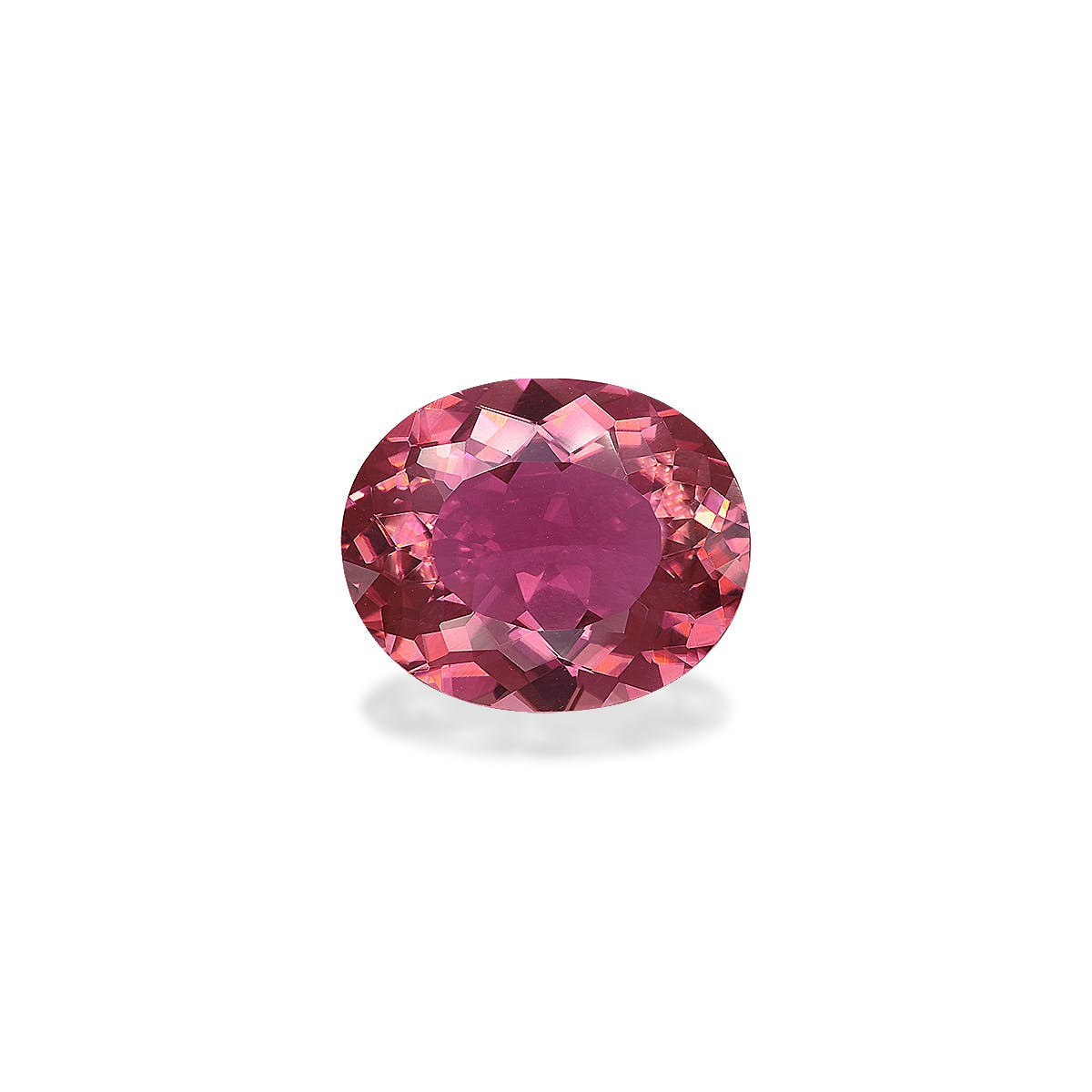 Pink Tourmaline Oval Modified Brilliant Cut Flower Pink