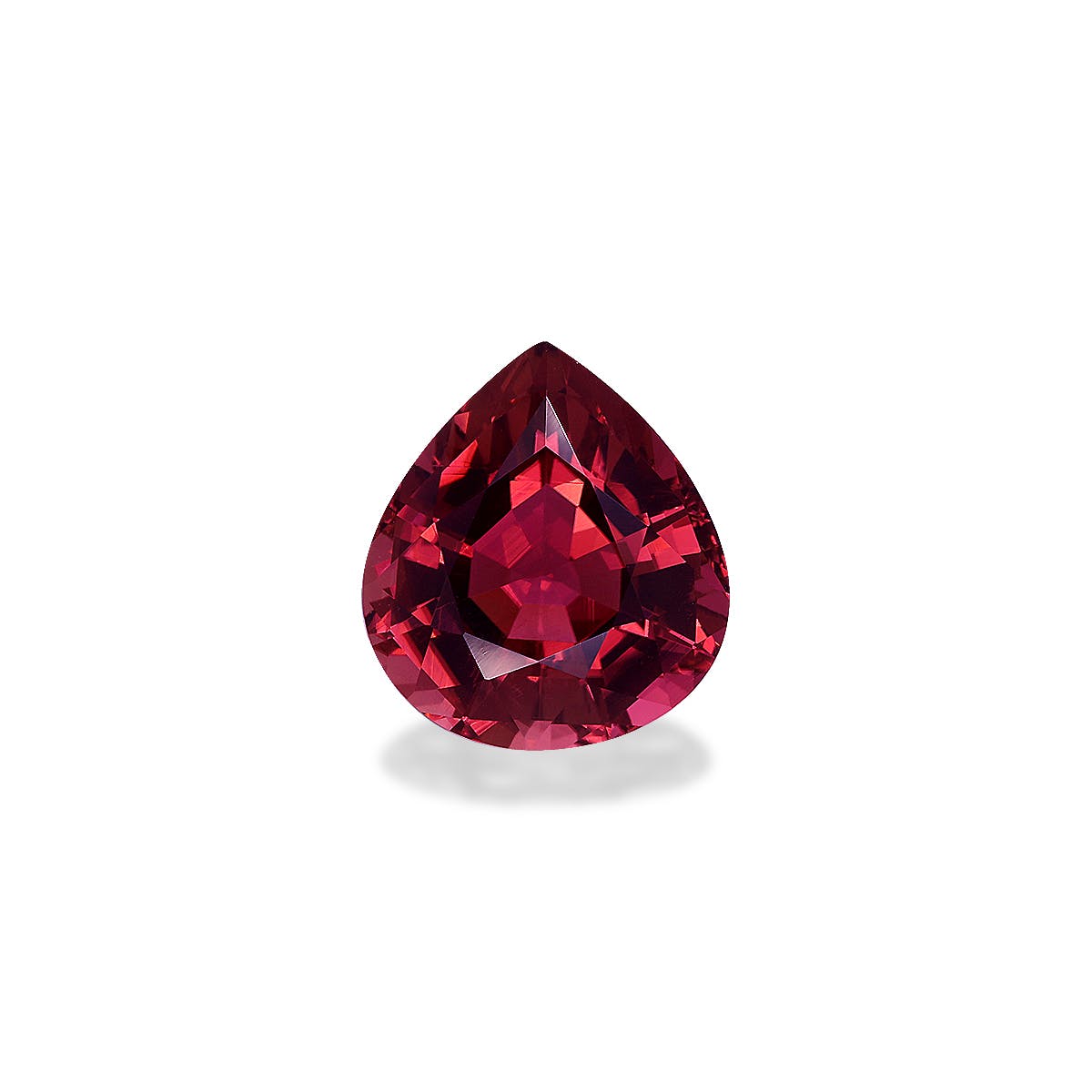 Pink Tourmaline Pear Fine Step Cut Rosewood Pink