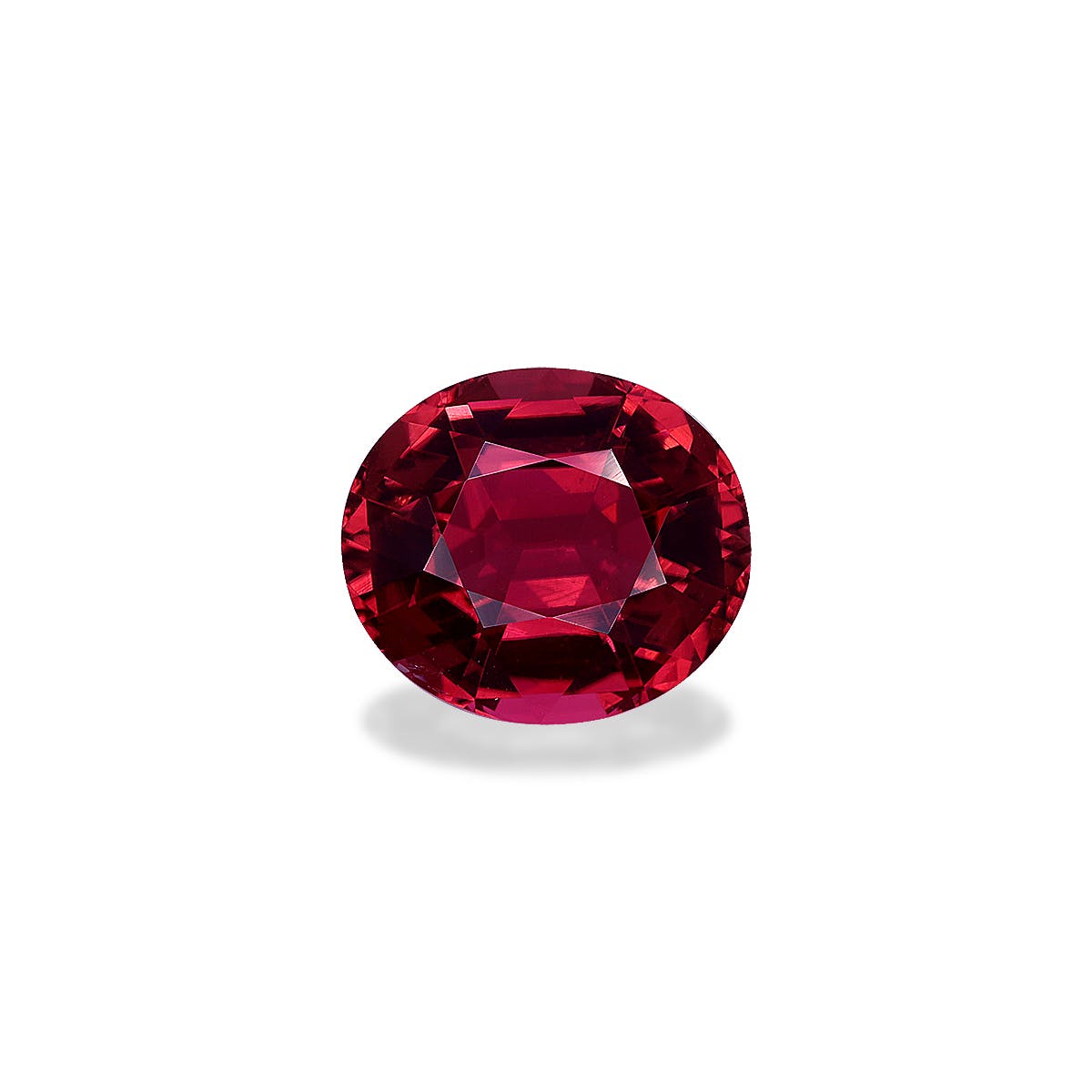 Pink Tourmaline Oval Fine Step Cut Rosewood Pink