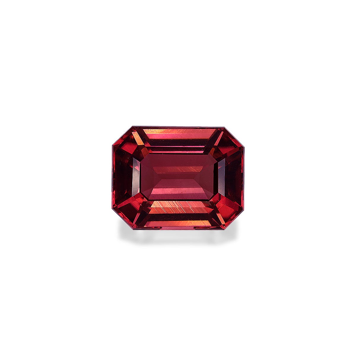 Pink Tourmaline Rectangular Emerald Cut Rosewood Pink