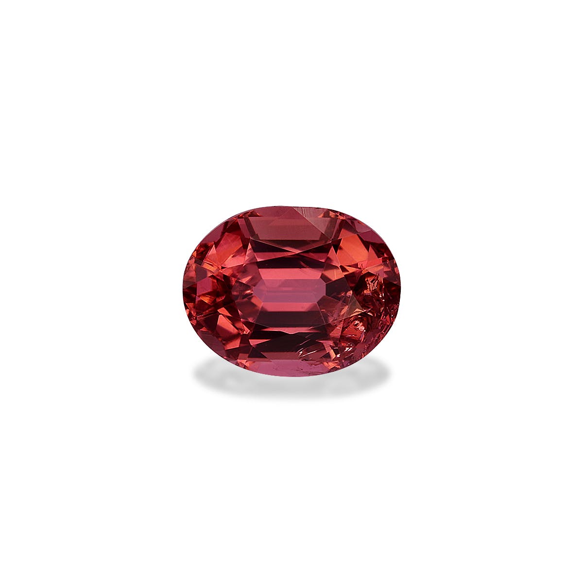 Pink Tourmaline Oval Fine Step Cut Rosewood Pink