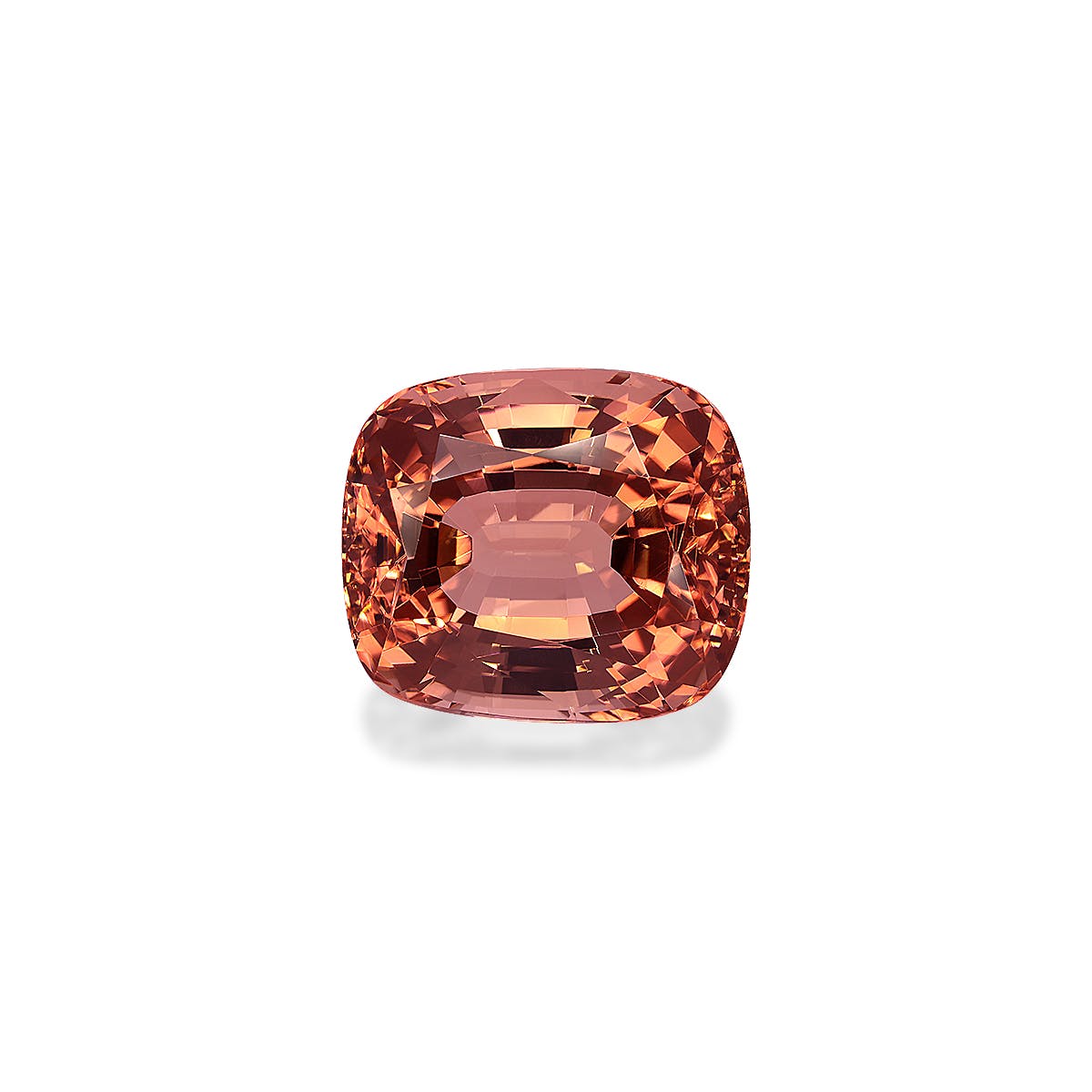 Orange Tourmaline Cushion Fine Step Cut Orange