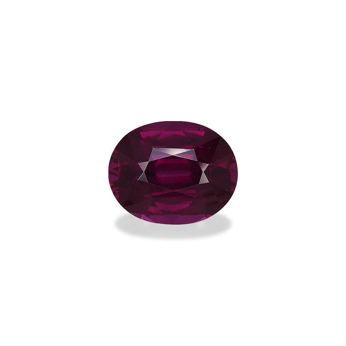 Rhodolite Oval Fine Step Cut