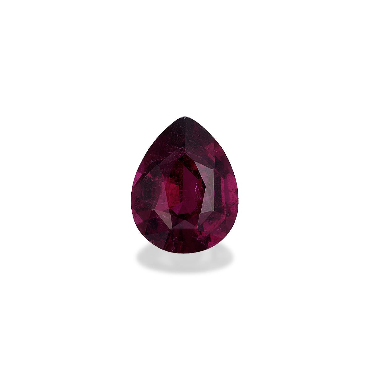 Rhodolite Pear Fine Step Cut Red