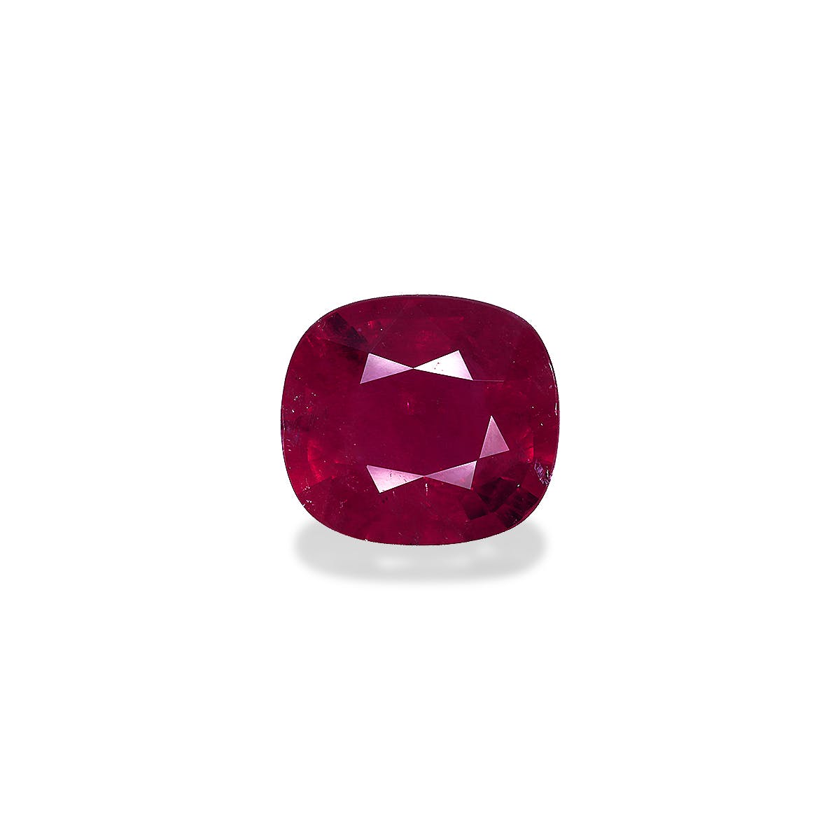 Rubellite Tourmaline Cushion Fine Step Cut Red