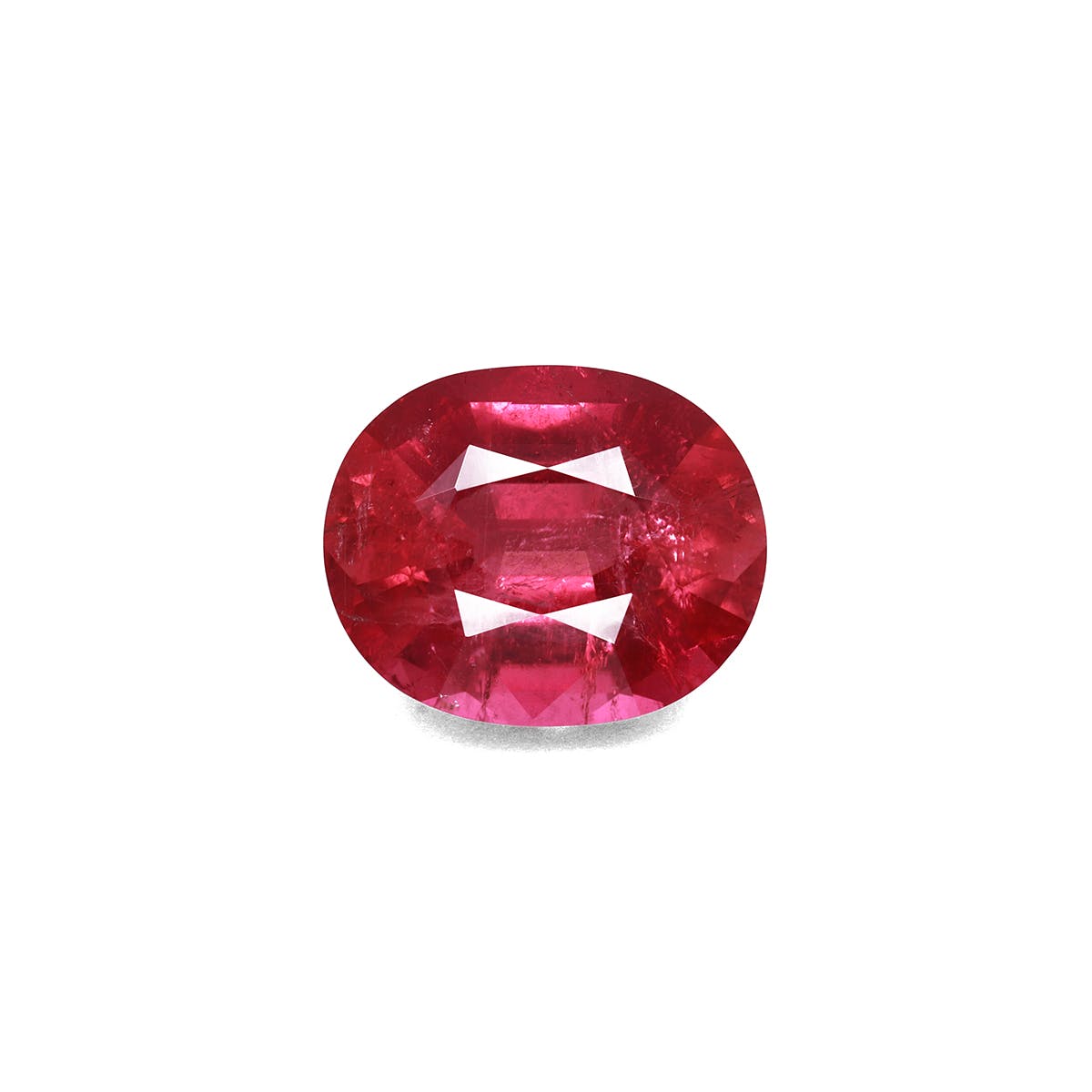 Rubellite Tourmaline Oval Fine Step Cut Rose Red