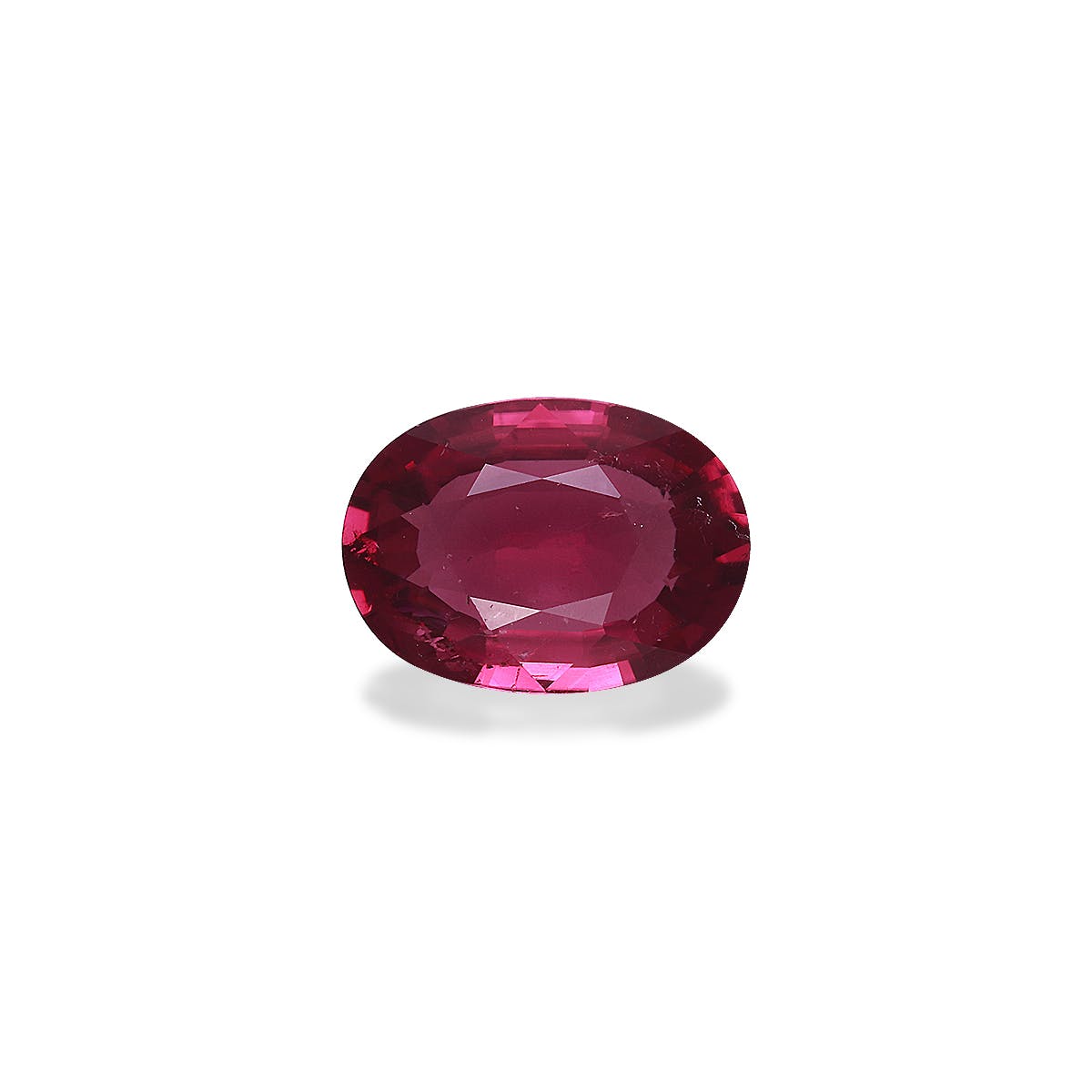 Rubellite Tourmaline Oval Fine Step Cut Strawberry Pink