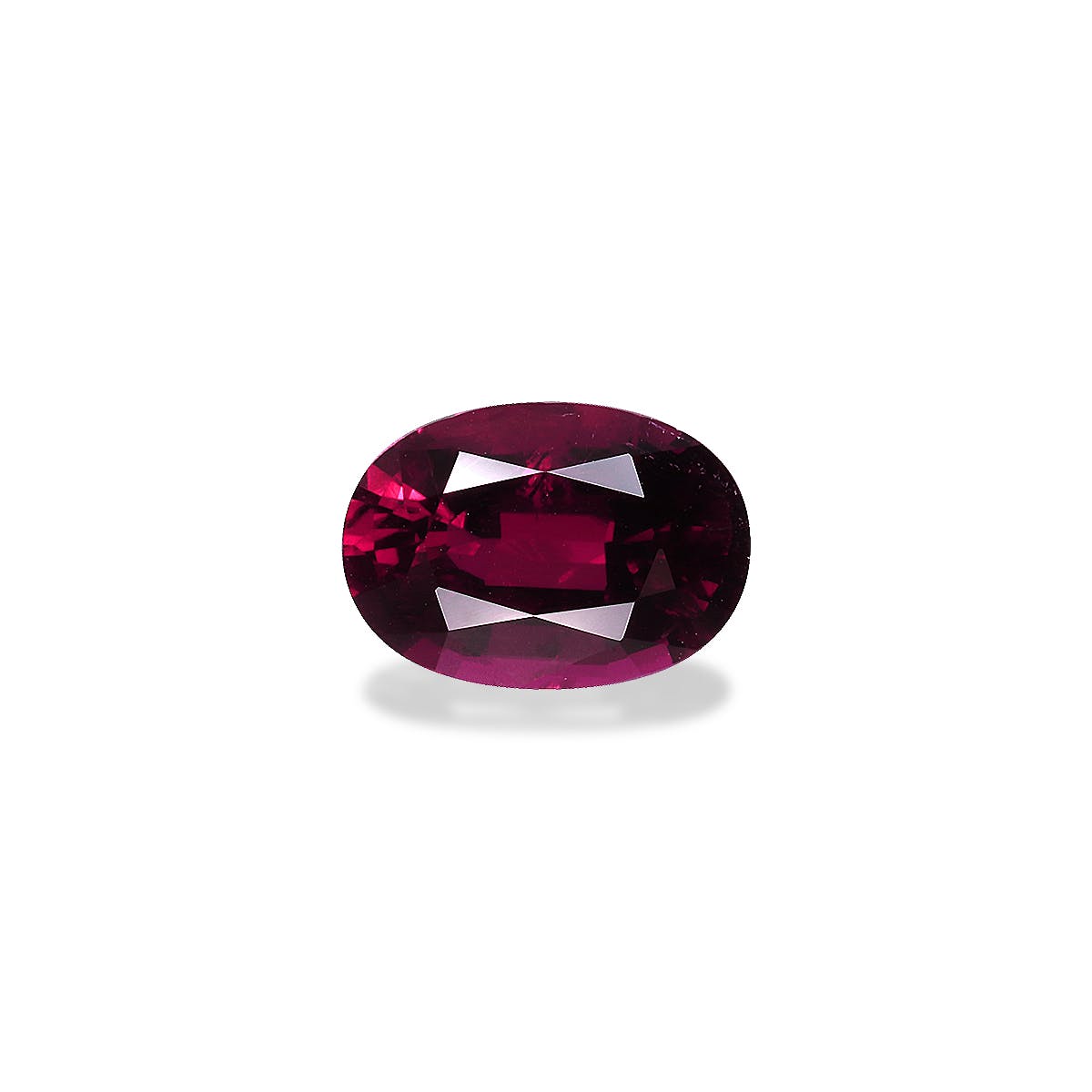 Rubellite Tourmaline Oval Fine Step Cut Red