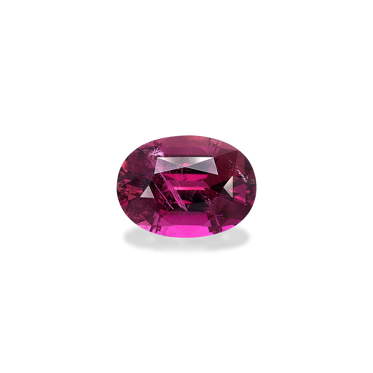 Rubellite Tourmaline Oval Fine Step Cut Red