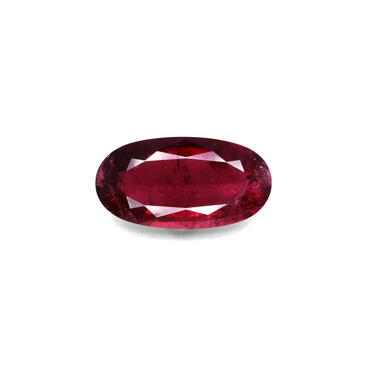 Rubellite Tourmaline Oval Fine Step Cut Red