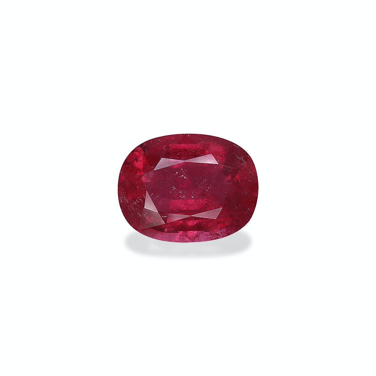 Rubellite Tourmaline Oval Fine Step Cut Rose Red