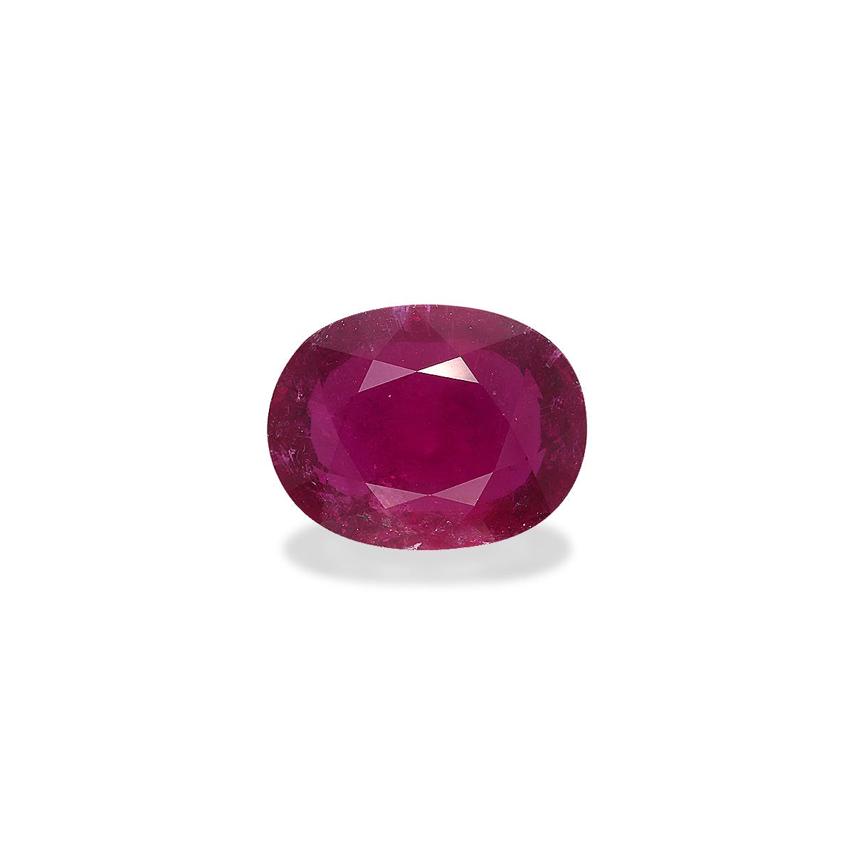 Rubellite Tourmaline Oval Fine Step Cut Rose Red