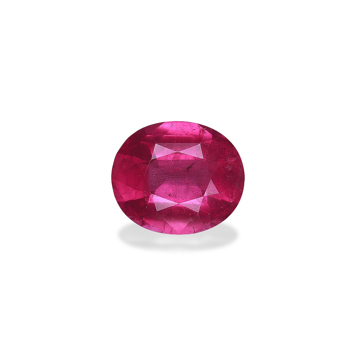 Rubellite Tourmaline Oval Fine Step Cut Red