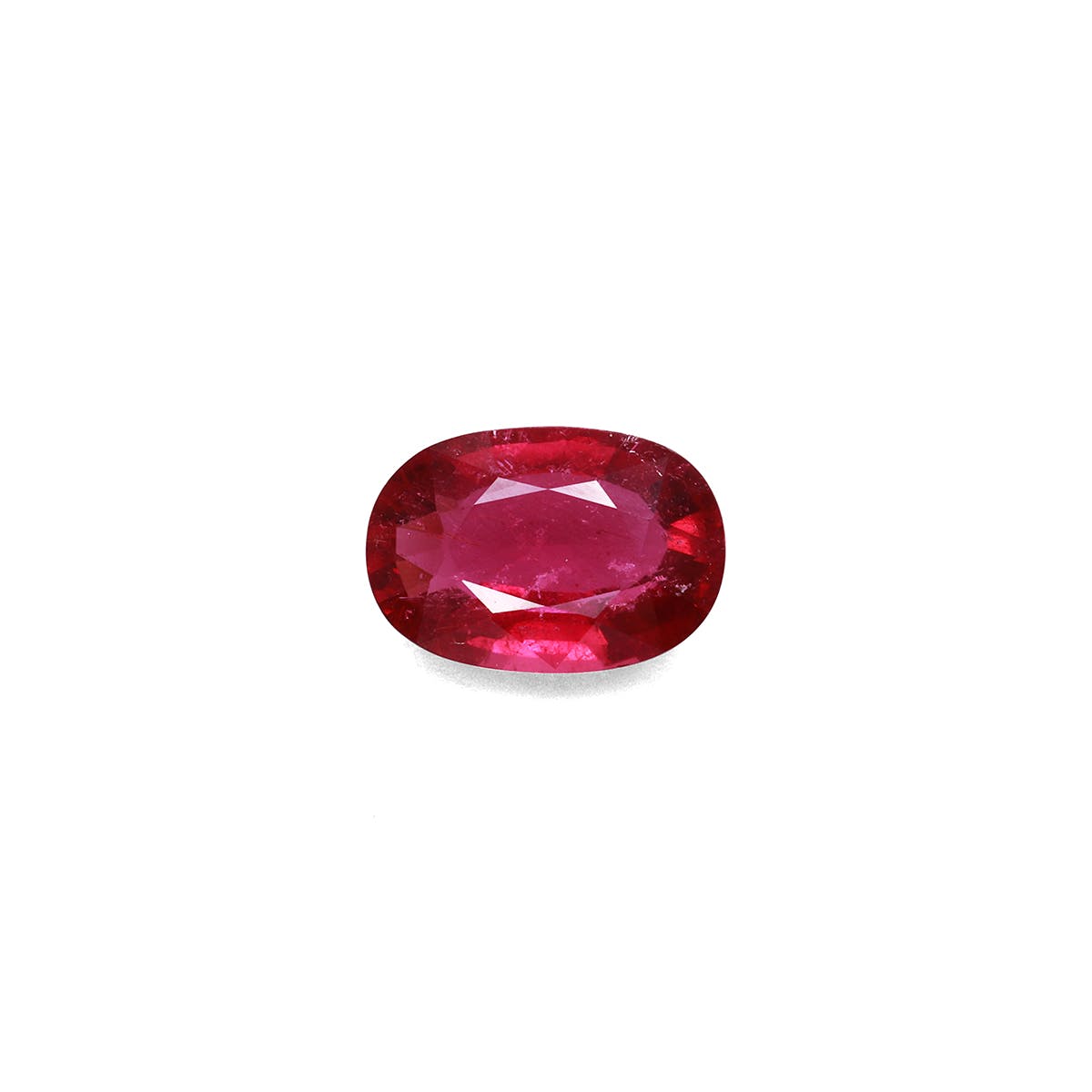 Rubellite Tourmaline Oval Fine Step Cut Rose Red