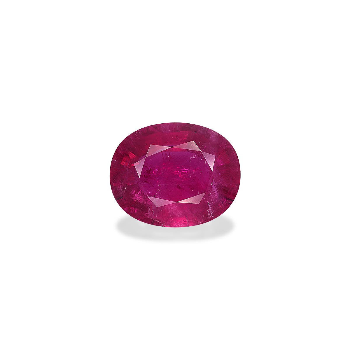 Rubellite Tourmaline Oval Fine Step Cut Red