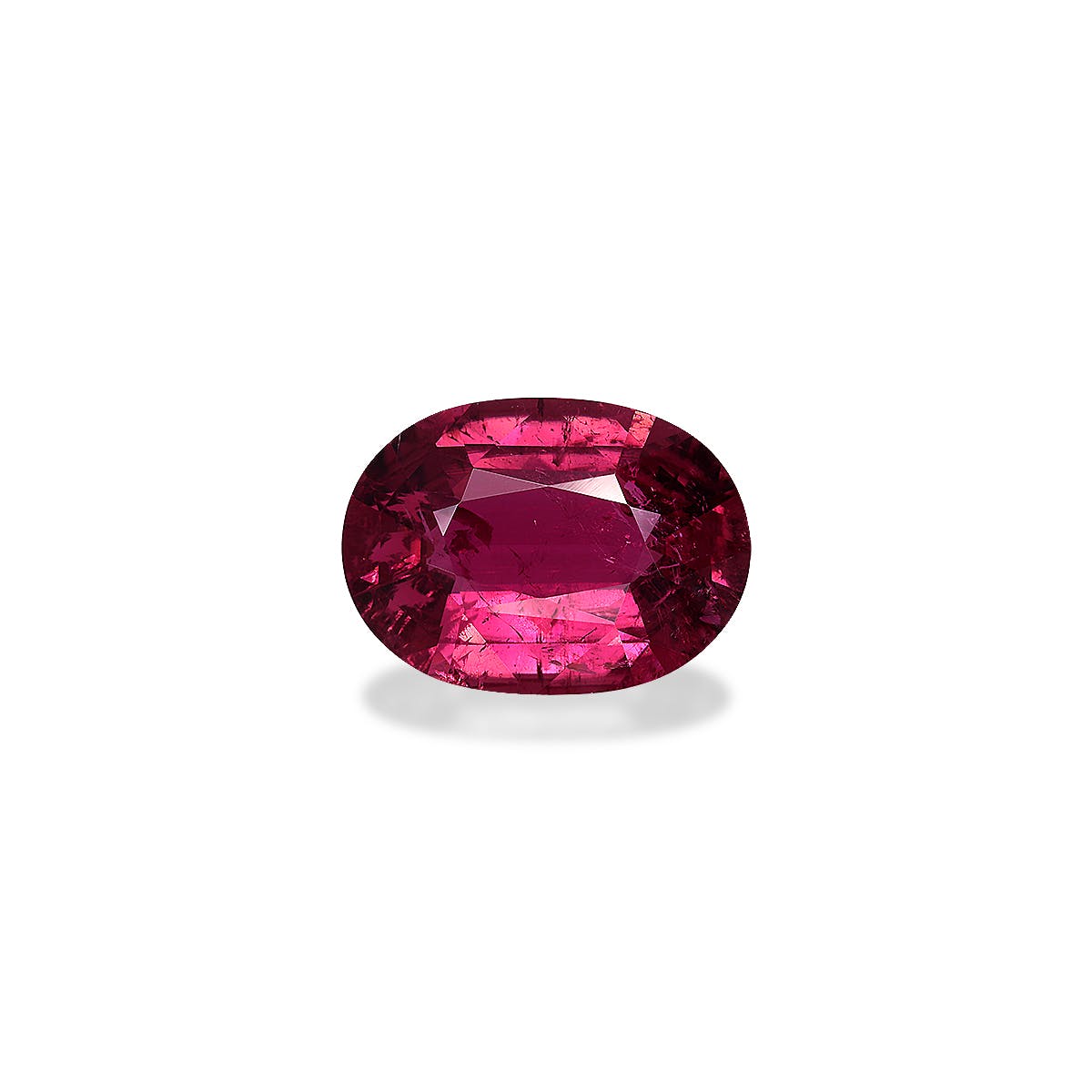 Rubellite Tourmaline Oval Fine Step Cut Red