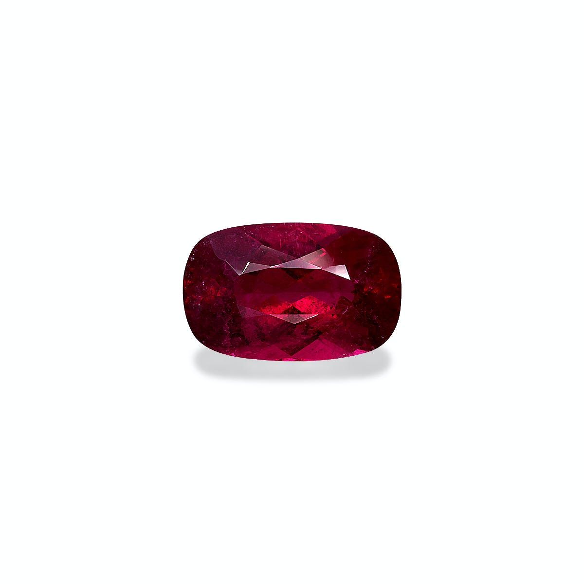 Rubellite Tourmaline Cushion Modified Brilliant Cut Rose Red