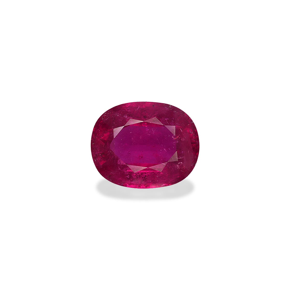 Rubellite Tourmaline Oval Fine Step Cut Red