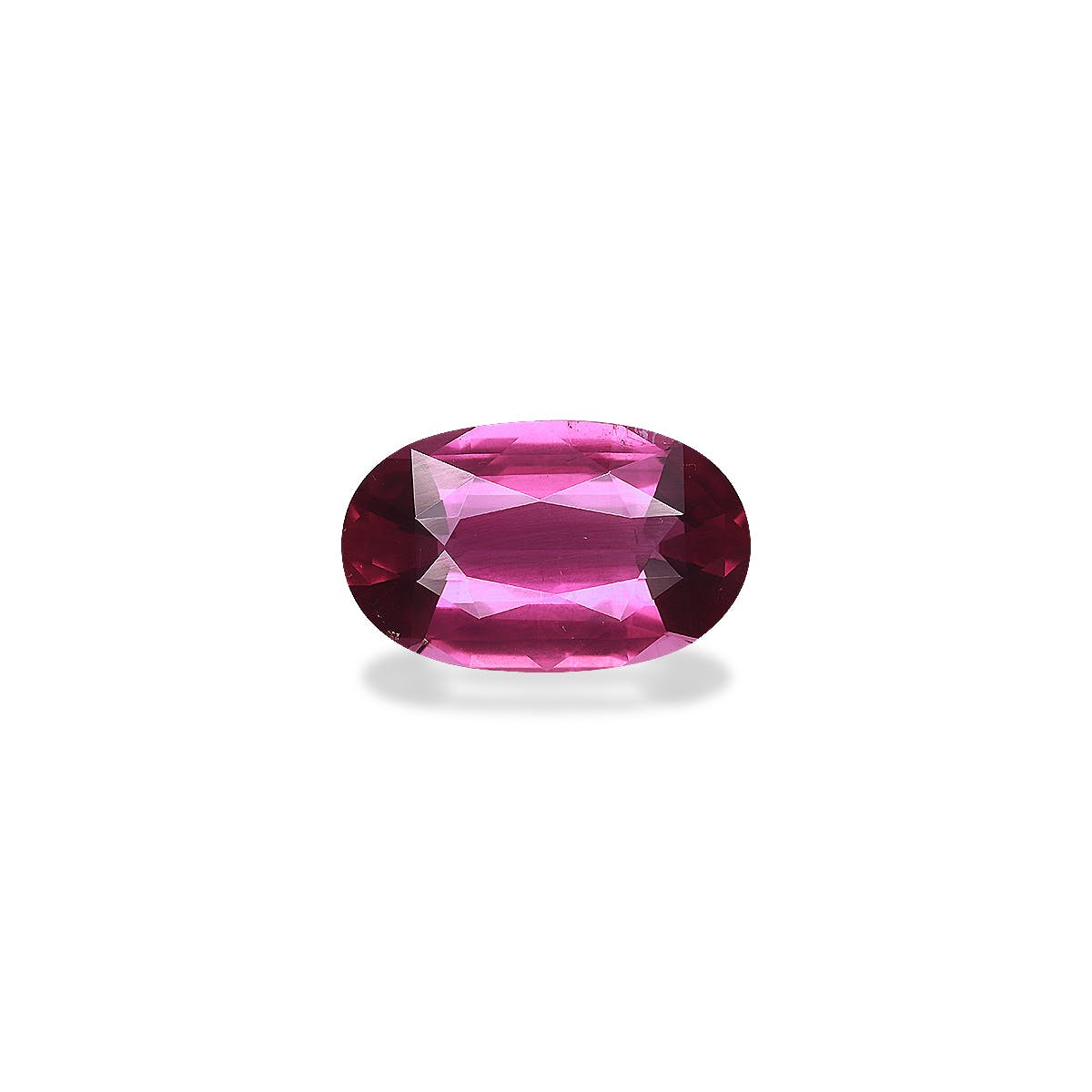 Rubellite Tourmaline Oval Fine Step Cut Red