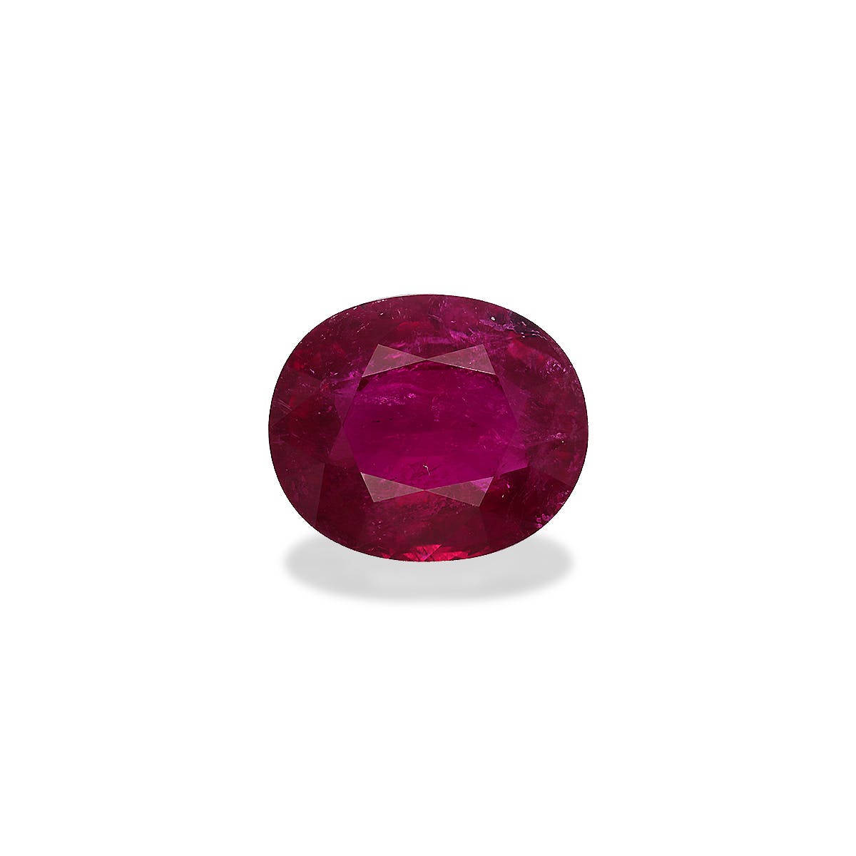 Rubellite Tourmaline Oval Fine Step Cut Rose Red