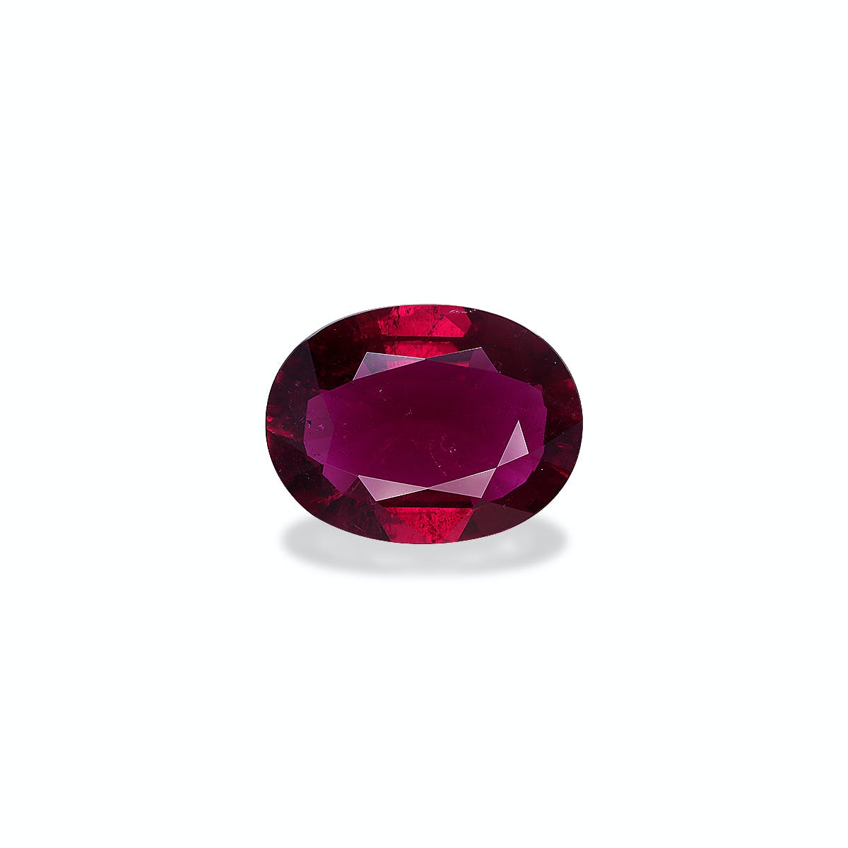 Rubellite Tourmaline Oval Fine Step Cut Red