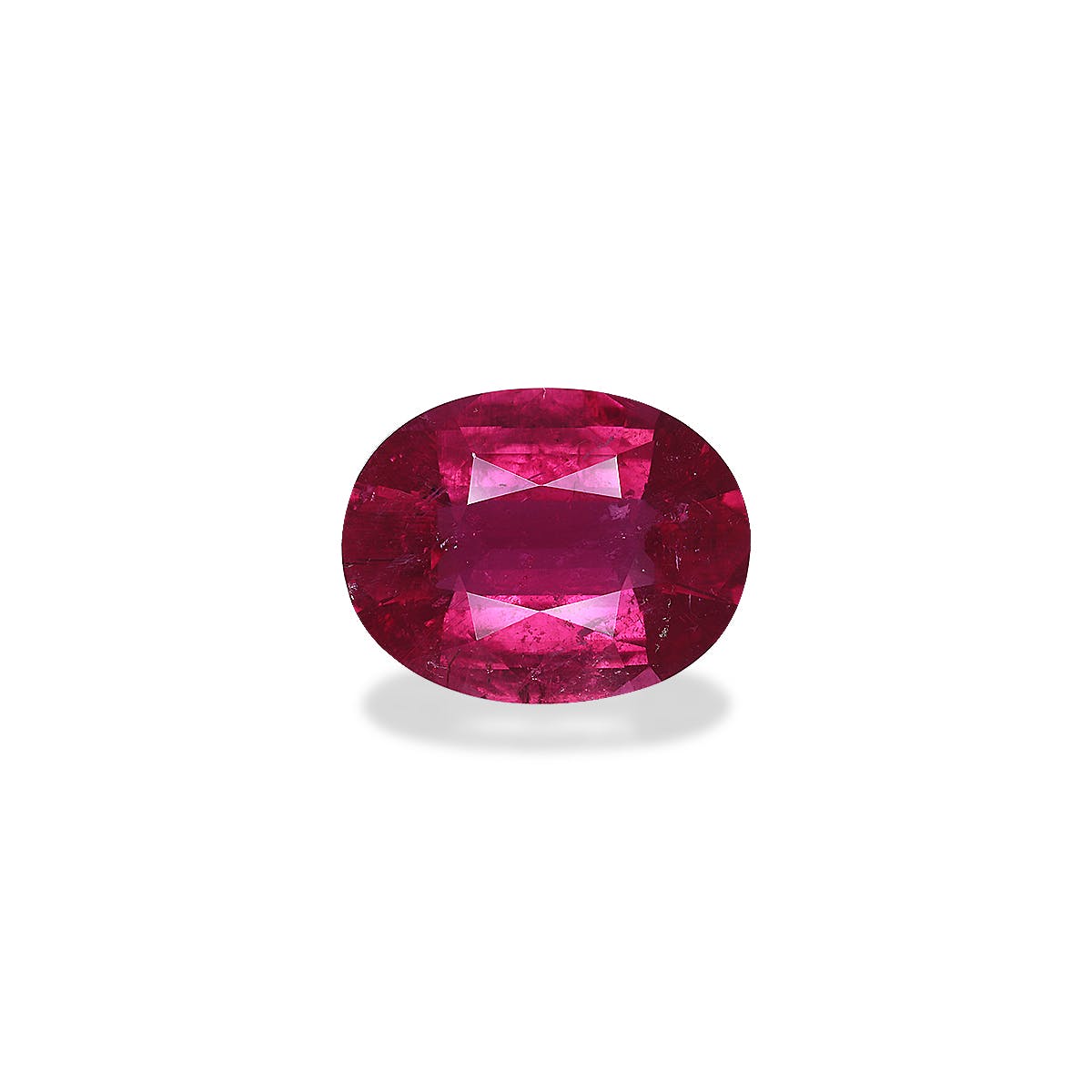 Rubellite Tourmaline Oval Fine Step Cut Rose Red