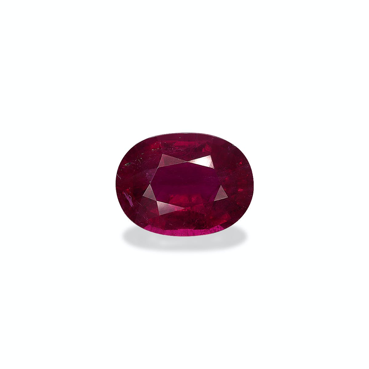 Rubellite Tourmaline Oval Fine Step Cut Red