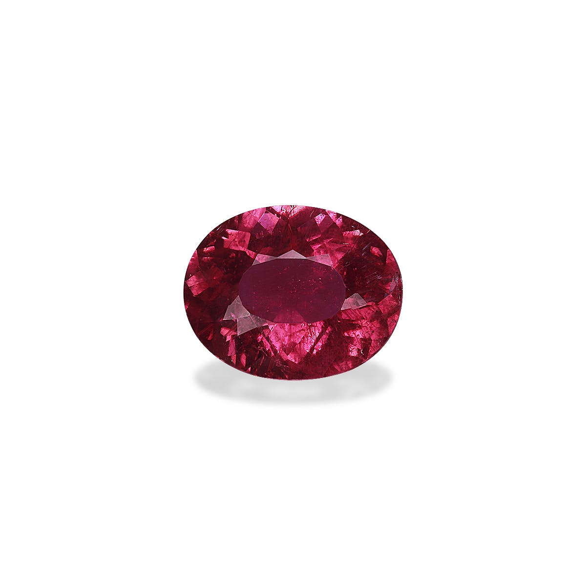 Rubellite Tourmaline Oval Modified Brilliant Cut Red