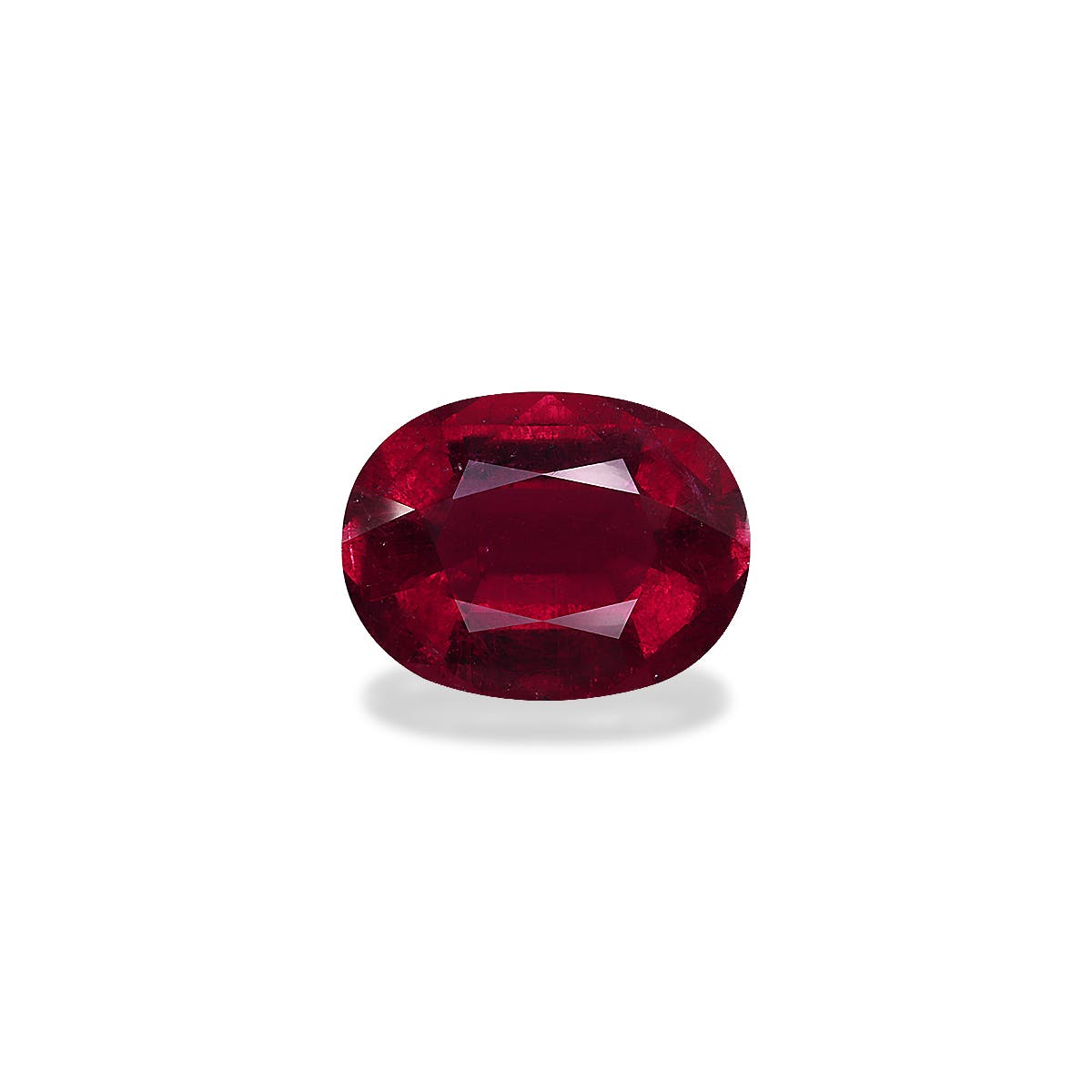 Rubellite Tourmaline Oval Fine Step Cut Red