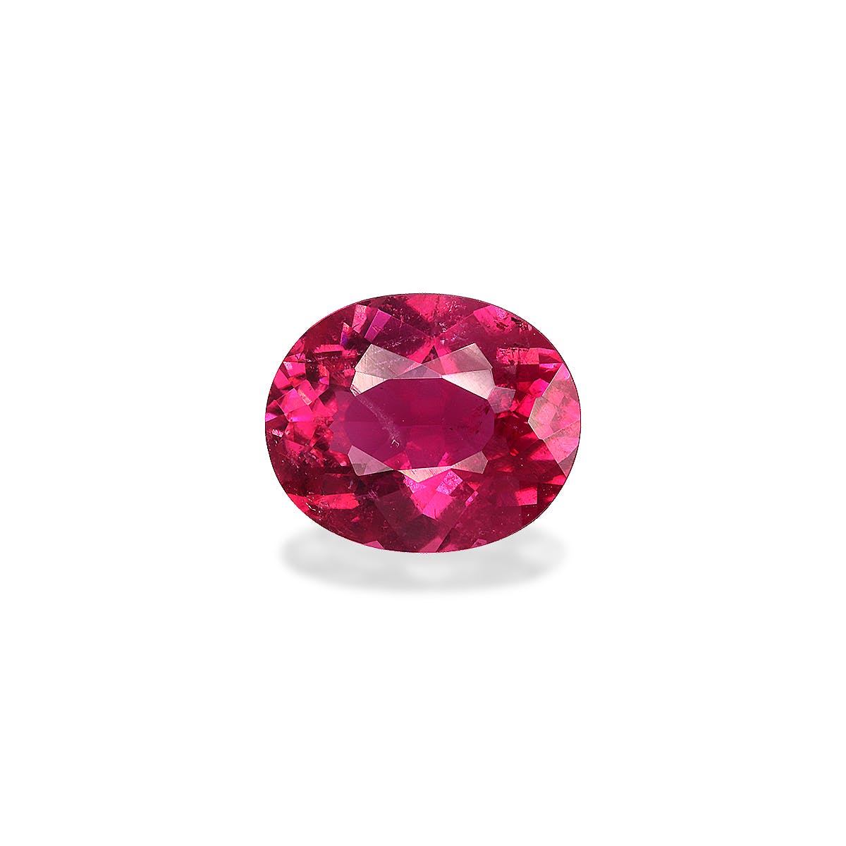 Rubellite Tourmaline Oval Modified Brilliant Cut Rose Red