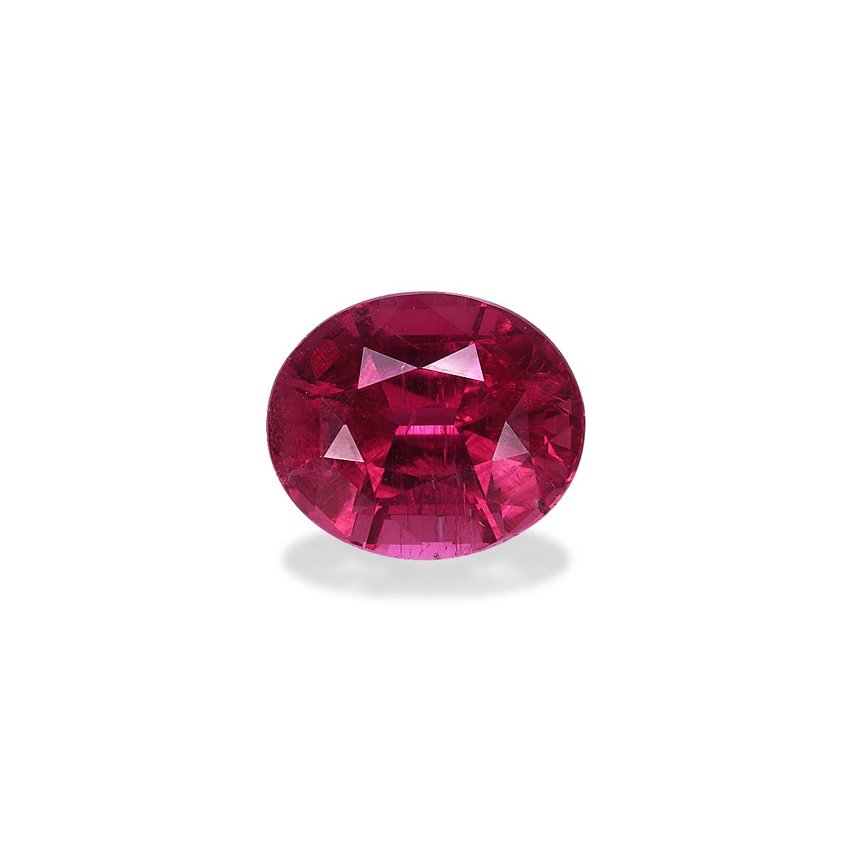 Rubellite Tourmaline Oval Fine Step Cut Red