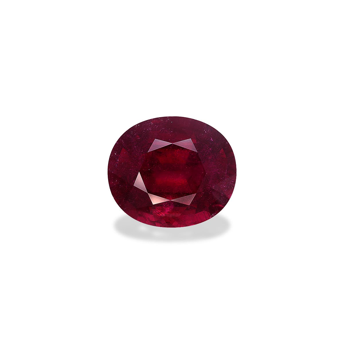 Rubellite Tourmaline Oval Fine Step Cut Rose Red