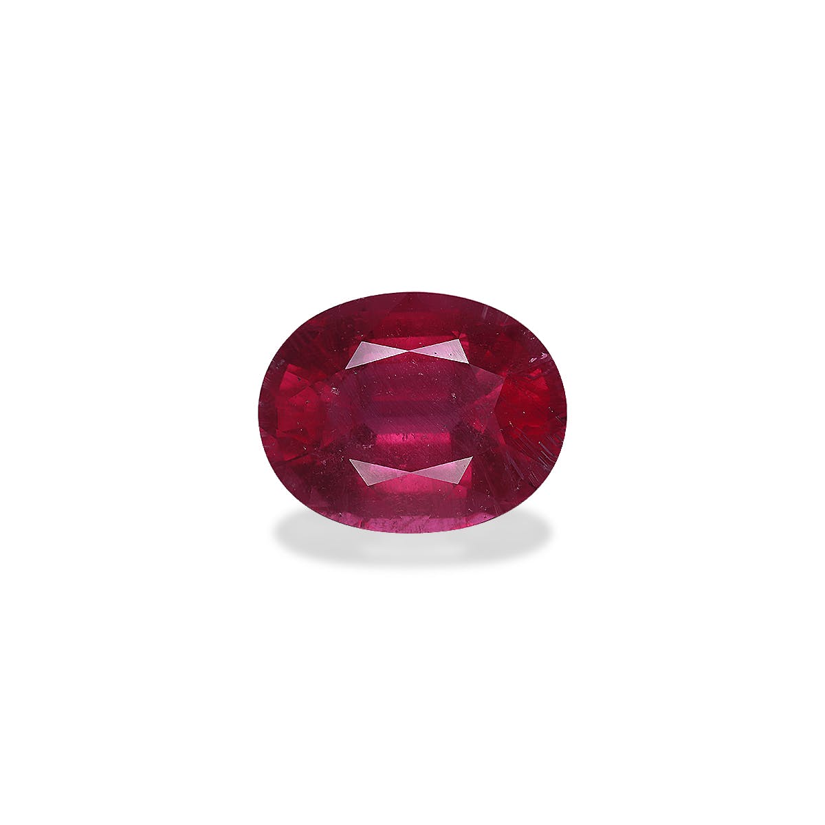 Rubellite Tourmaline Oval Fine Step Cut Rose Red