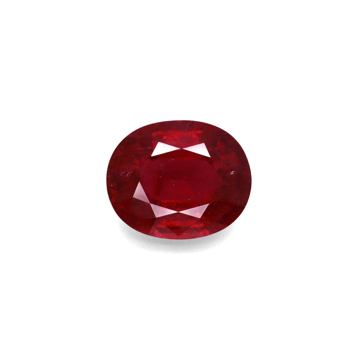 Rubellite Tourmaline Oval Fine Step Cut Red