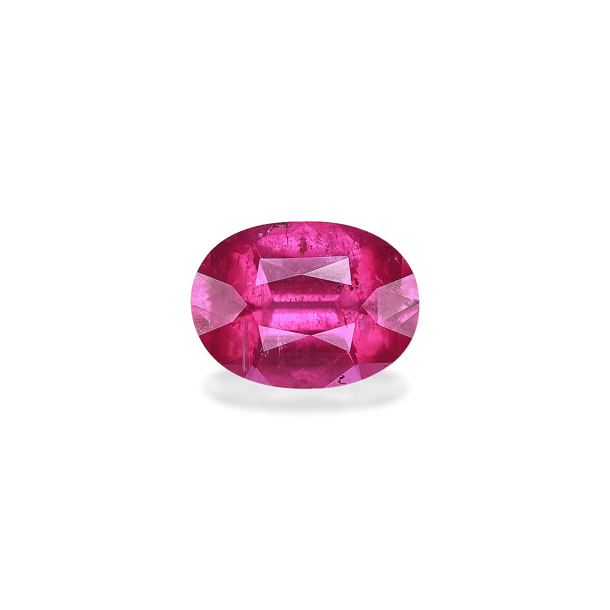 Rubellite Tourmaline Oval Fine Step Cut Pink