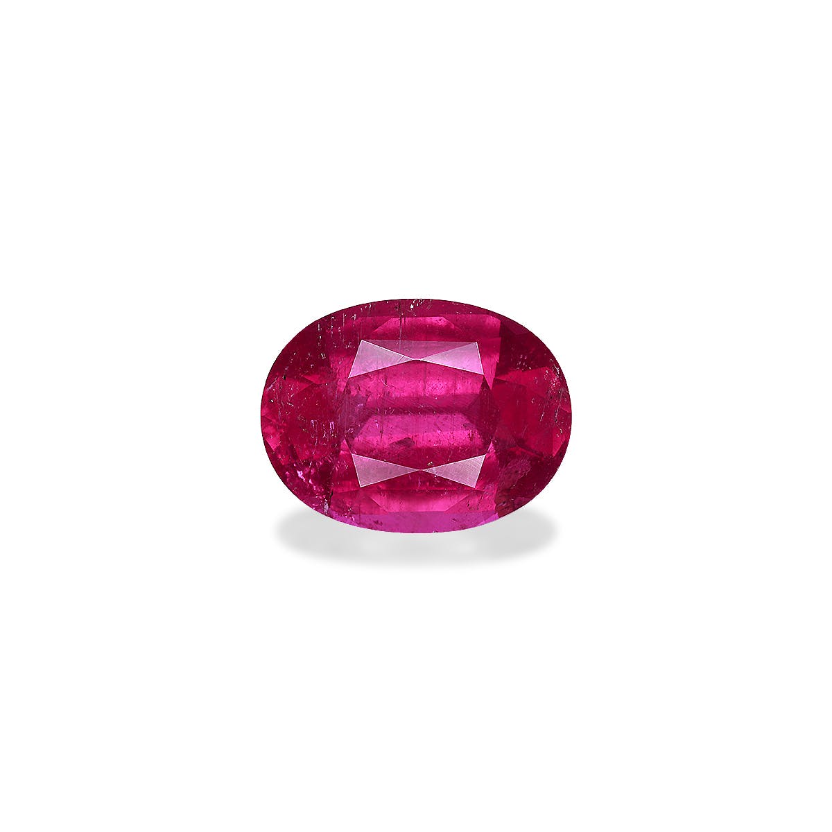 Rubellite Tourmaline Oval Fine Step Cut Red