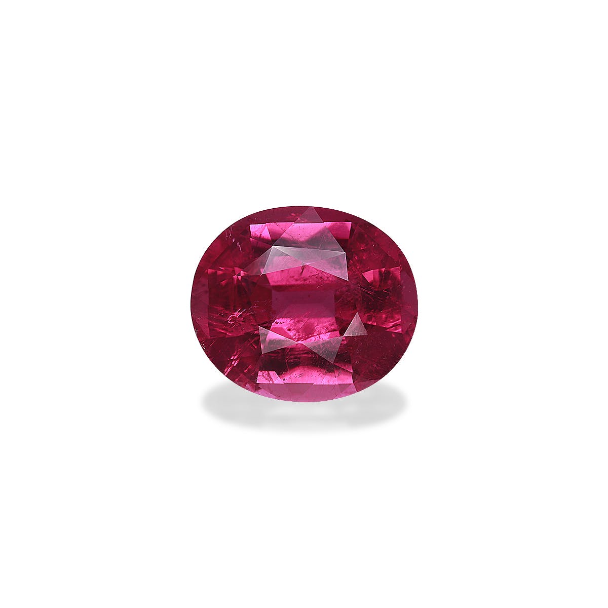 Rubellite Tourmaline Oval Fine Step Cut Rose Red