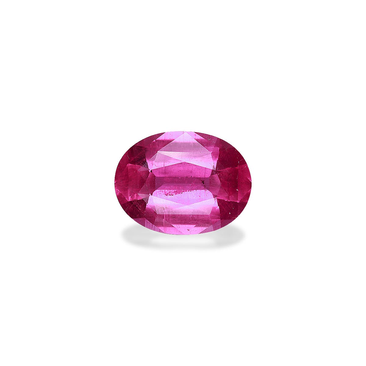 Rubellite Tourmaline Oval Fine Step Cut Pink