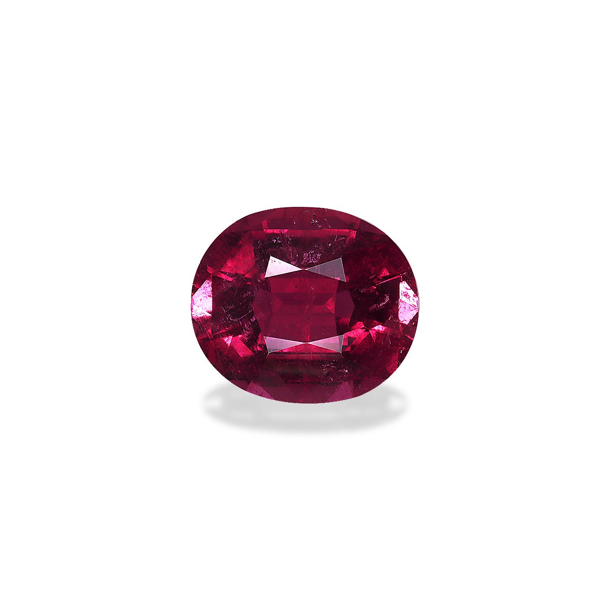 Rubellite Tourmaline Oval Fine Step Cut Cherry Red