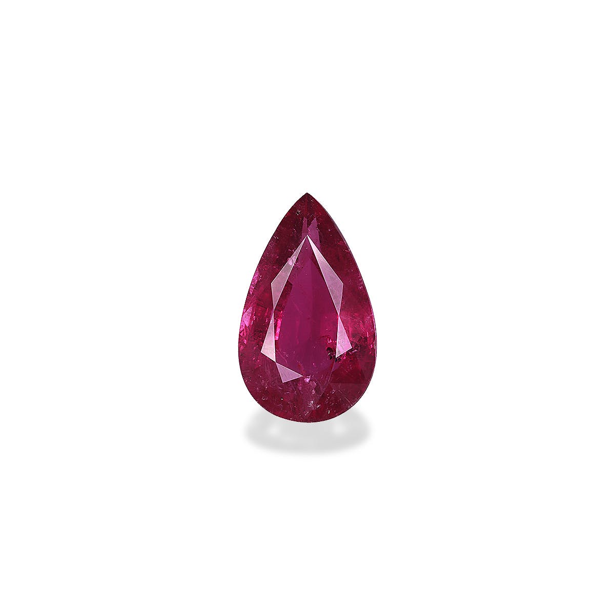 Rubellite Tourmaline Pear Fine Step Cut Pink