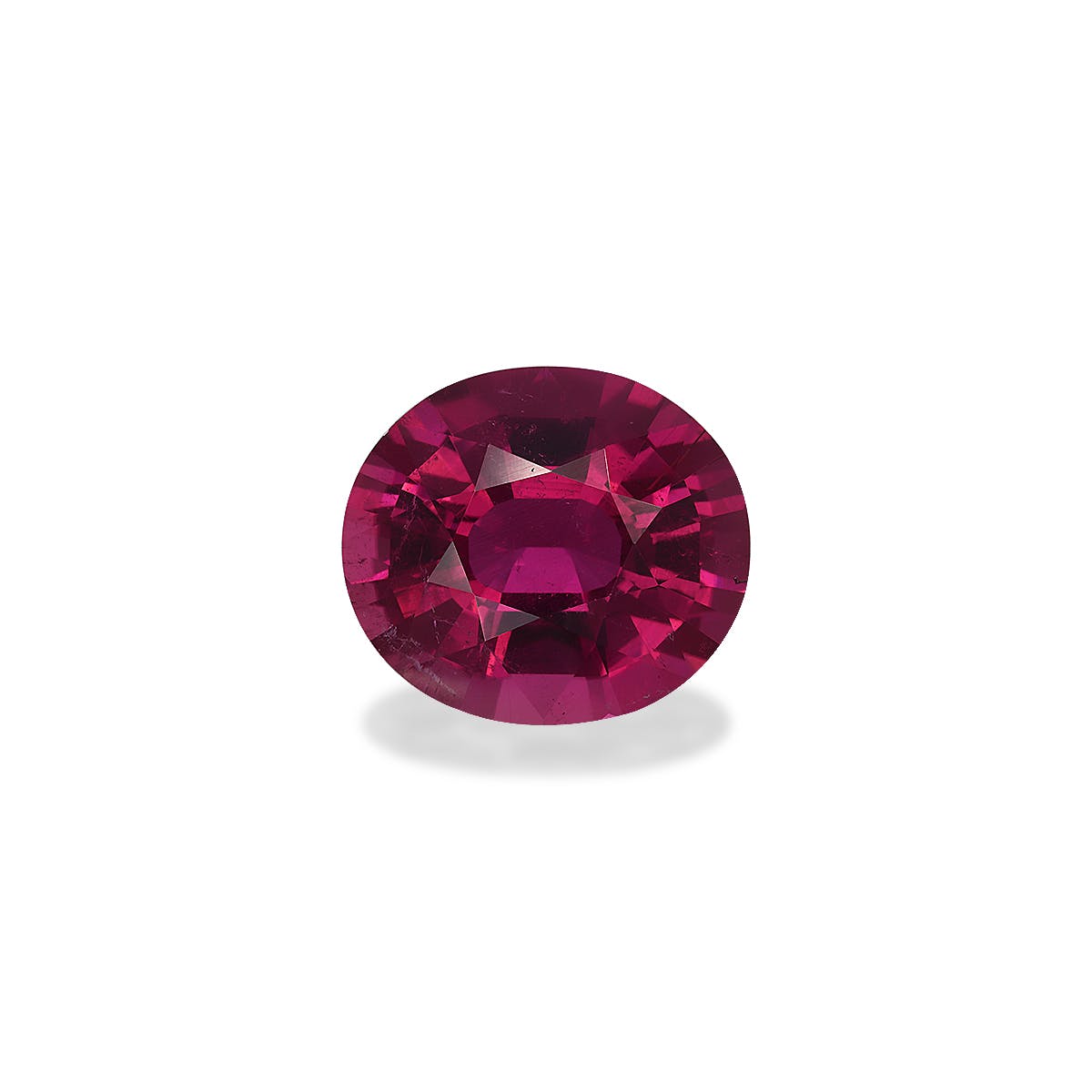 Rubellite Tourmaline Oval Fine Step Cut Red