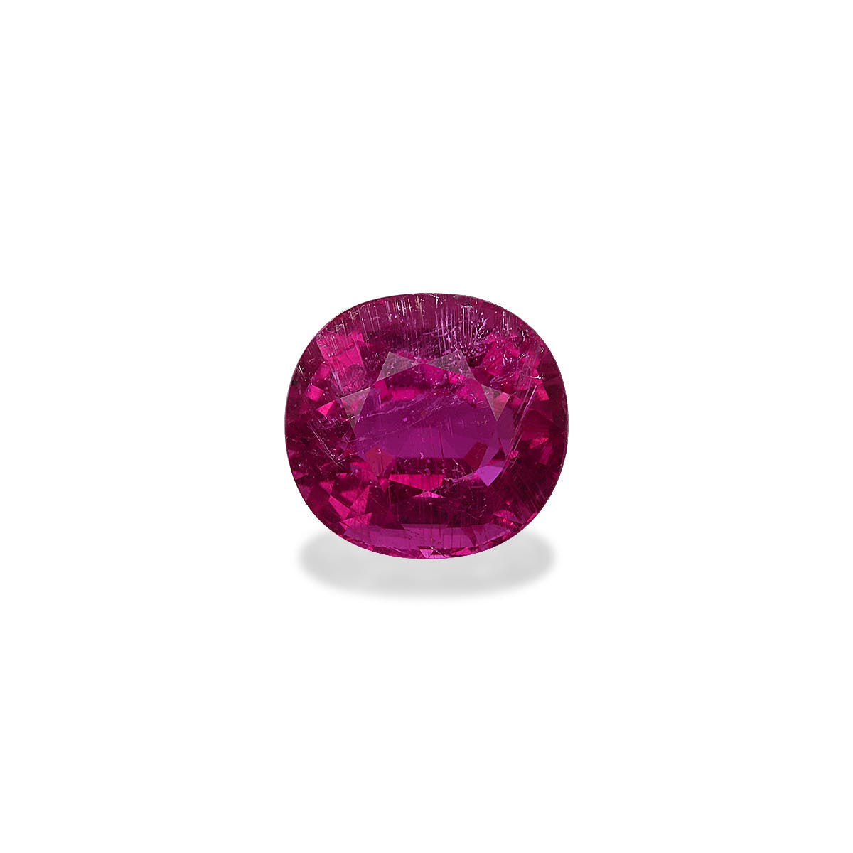 Rubellite Tourmaline Oval Fine Step Cut Red