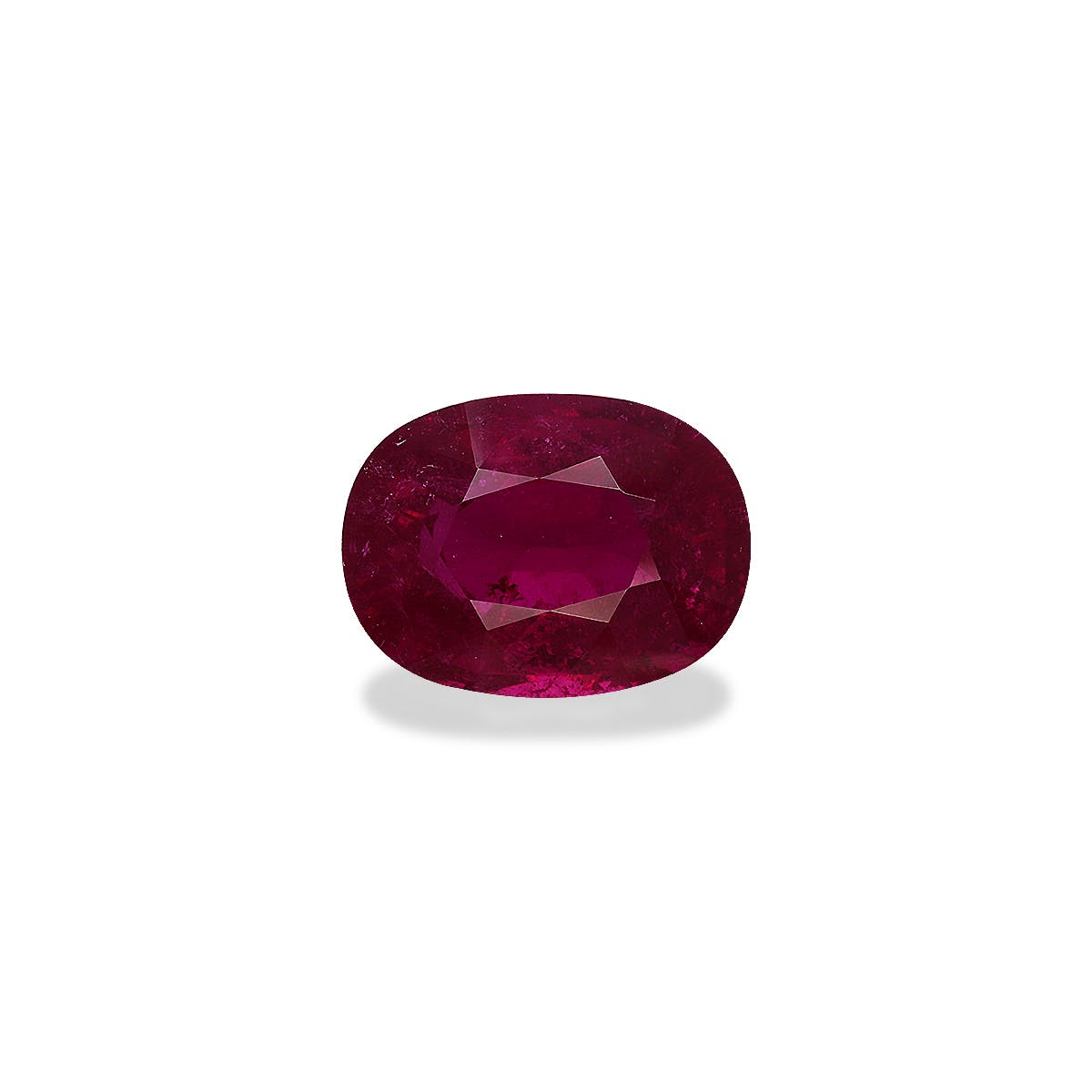 Rubellite Tourmaline Oval Fine Step Cut Red