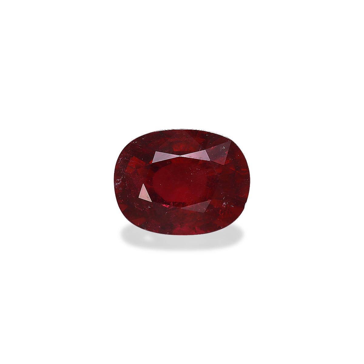 Rubellite Tourmaline Oval Fine Step Cut Rose Red