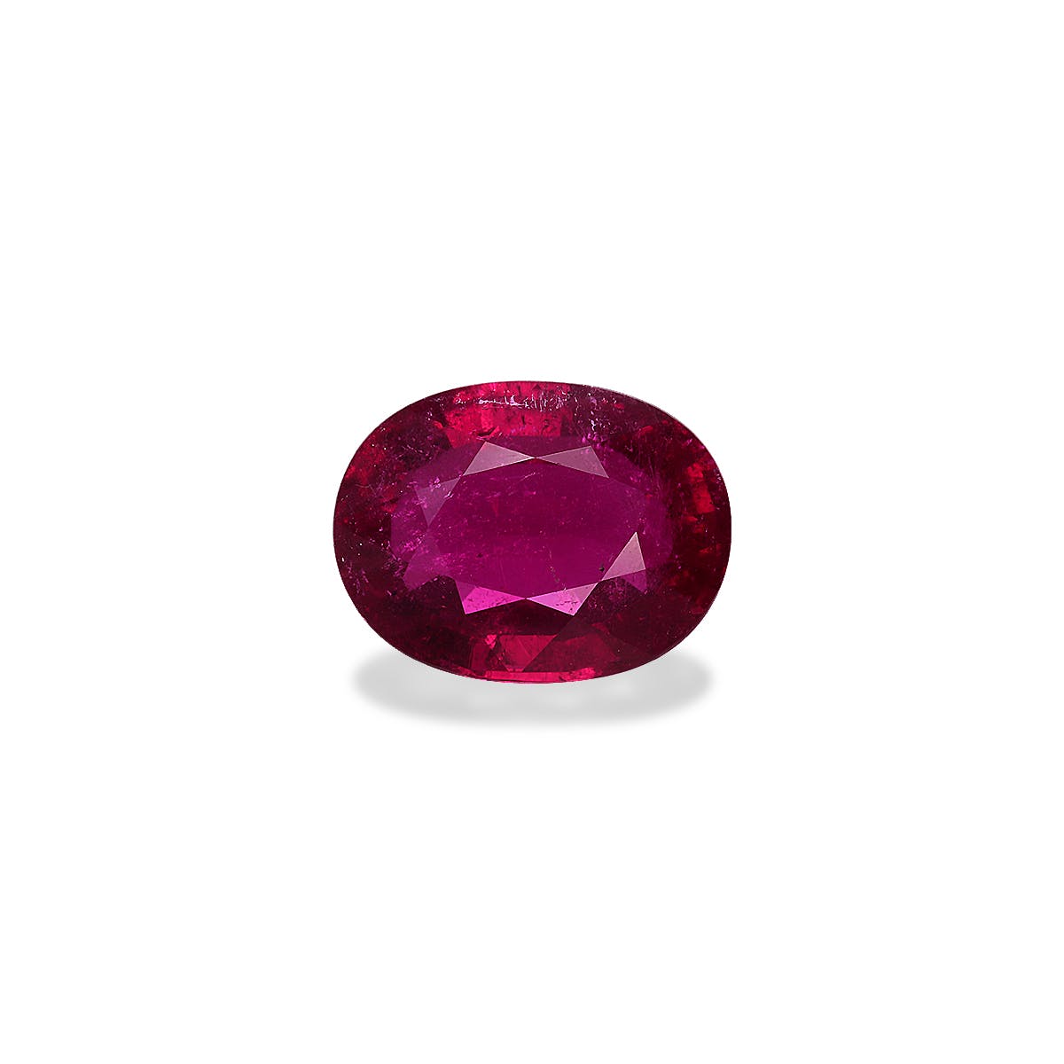 Rubellite Tourmaline Oval Fine Step Cut Red