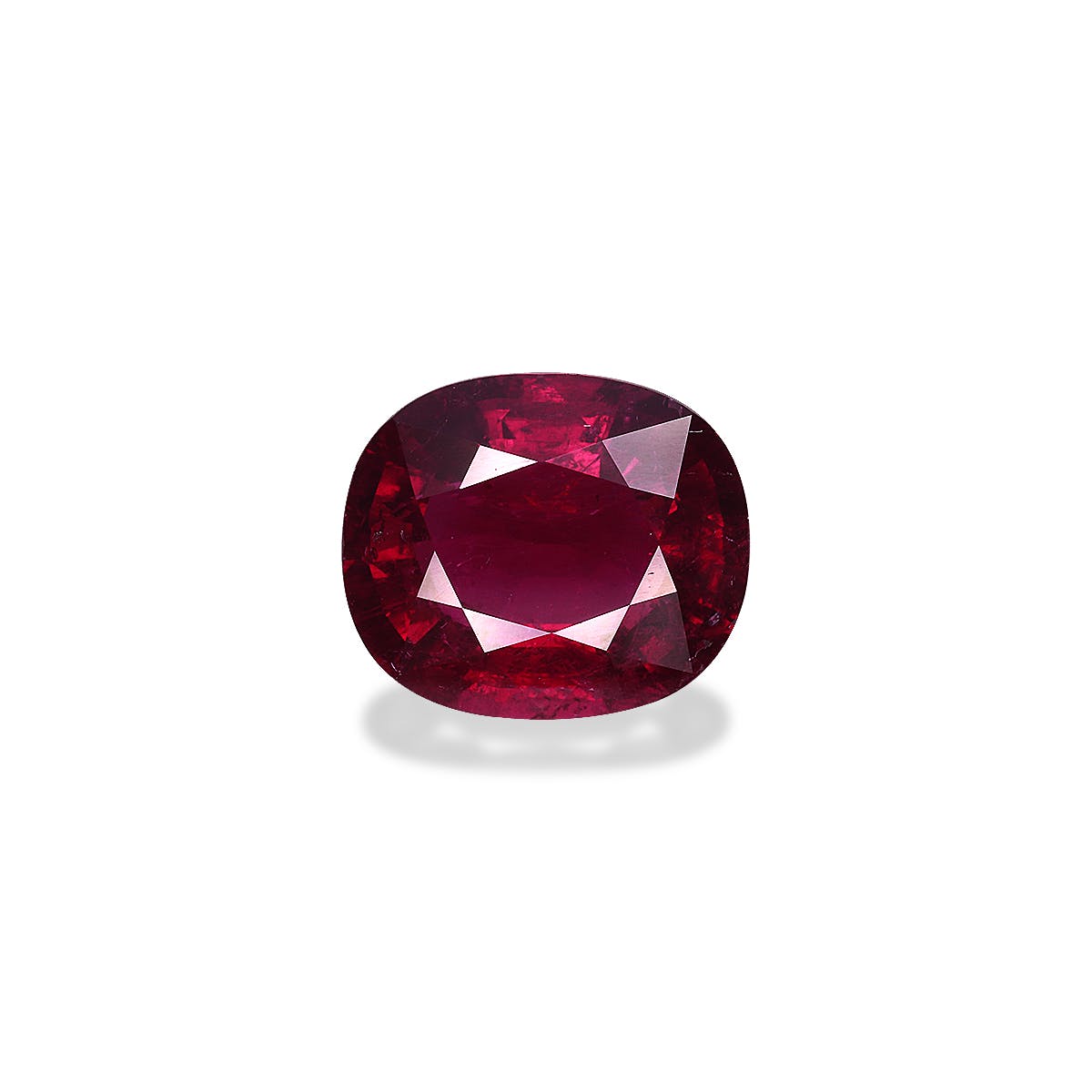 Rubellite Tourmaline Cushion Fine Step Cut Red