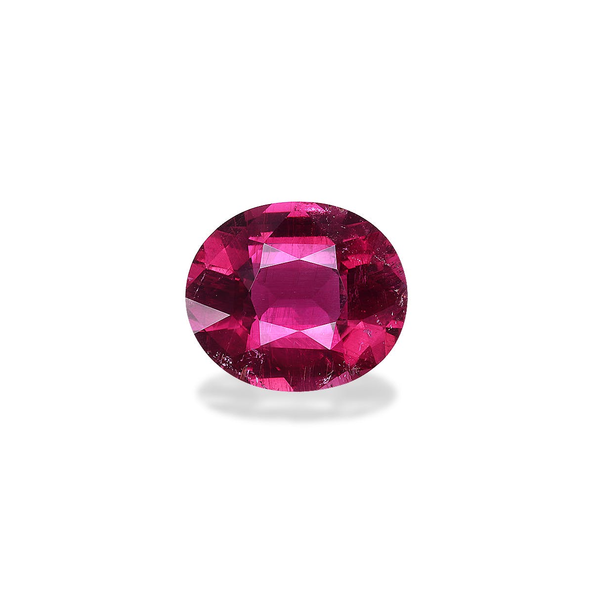 Rubellite Tourmaline Oval Fine Step Cut Red