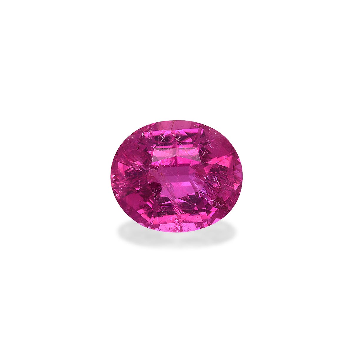 Rubellite Tourmaline Oval Fine Step Cut Pink